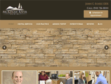 Tablet Screenshot of mckenzieriverdental.com
